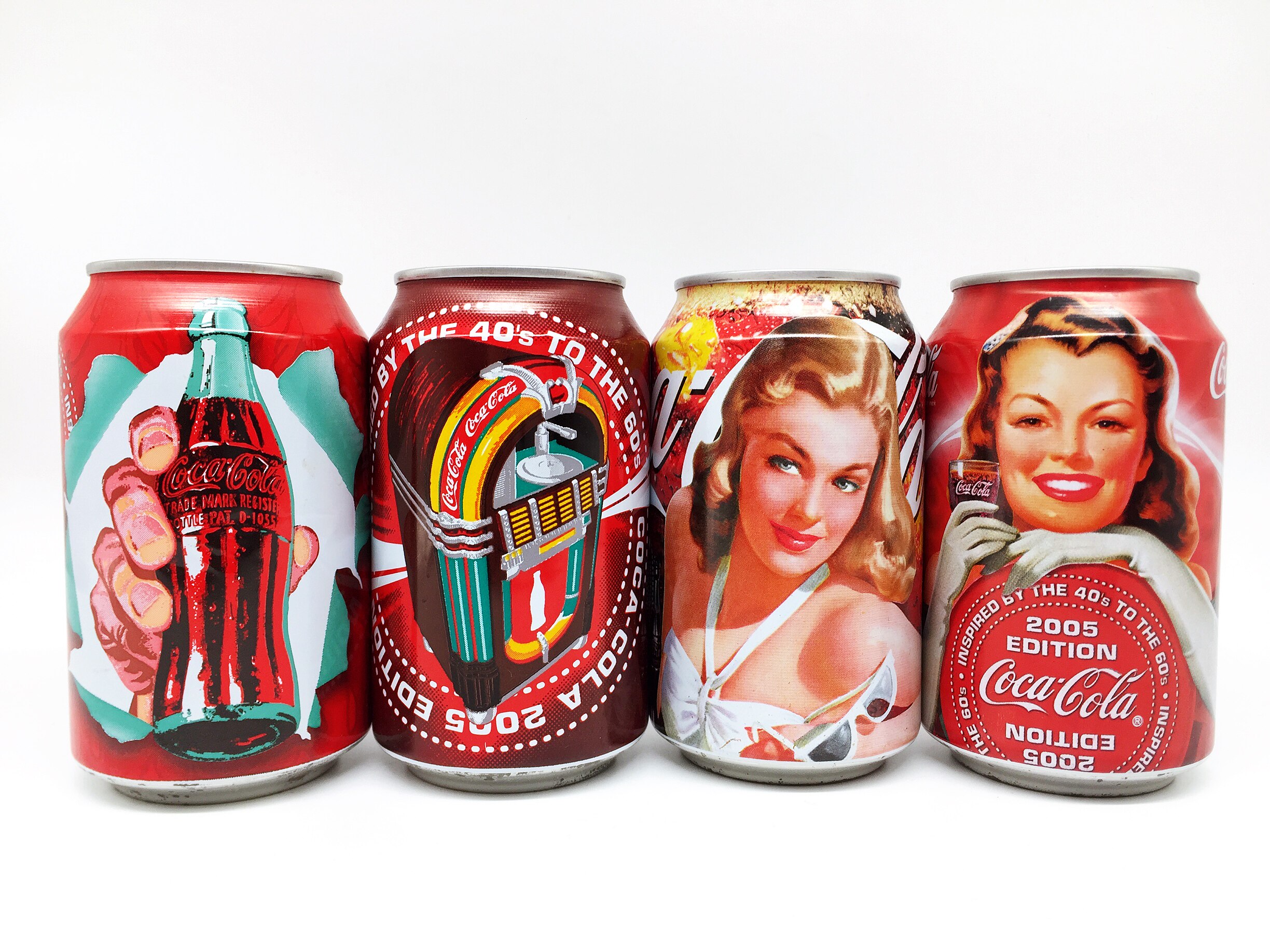 Belgian retro girls memorial cans collection