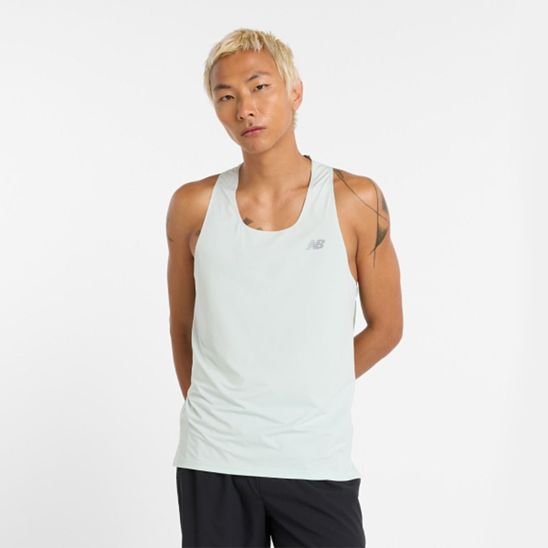 New Balance Men's Vest Nb Sportswear Top Outdoor Running Windproof Sweat-Absorbent Comfortable Nje24181