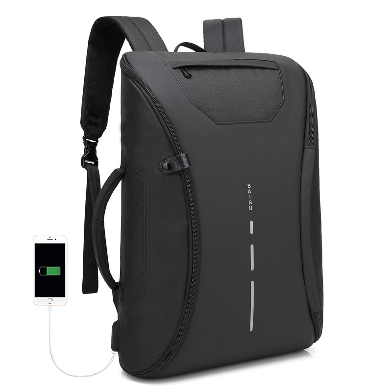 New Laptop Bag 15 6 Inch Backpack Men's Waterproof Outdoor Travel USB Charging Leisure Backpack