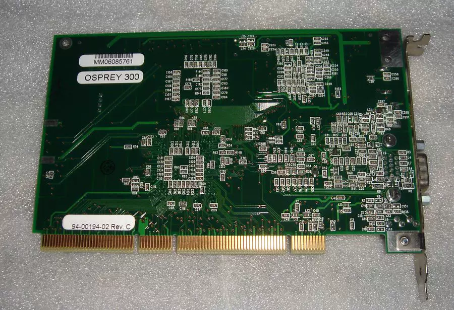 Second-hand Osprey 300 PCI-X video collection card physical map