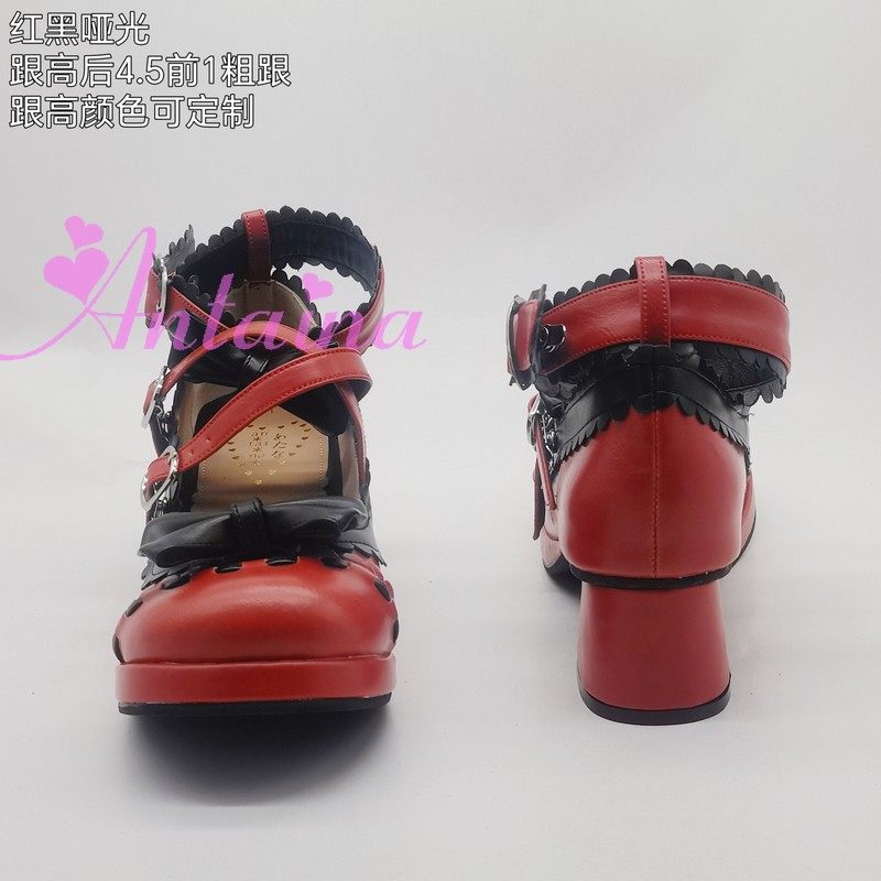 *Tai*na*◣ lolita cos кожзаменитель NK бант в среде кукла Обувь 2002-1 многоцветный antaina 