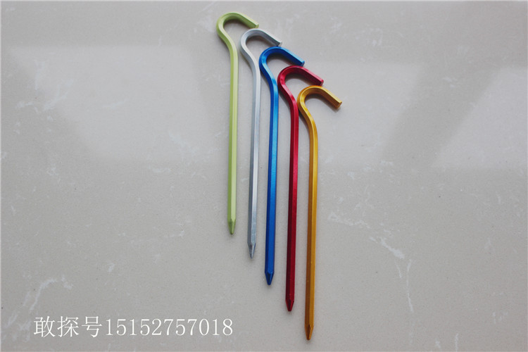 Hexagon lều móng tay siêu nhẹ cường độ cao nhôm hợp kim móng tay nhôm nhúng móng tay tán phụ kiện dài và đậm 	cọc chống lều	