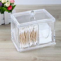 Cotton sign box with lid cosmetic cotton storage box acrylic transparent extraction dustproof plastic lipstick cosmetic box