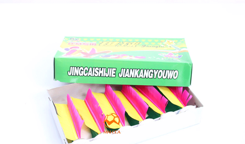 Ủy ban Giáo dục Jianfei Ryukyu chỉ định trò chơi phù hợp với cao su lông ngỗng tự nhiên 6 hộp 1 - Các môn thể thao cầu lông / Diabolo / dân gian cầu đá lông vũ	