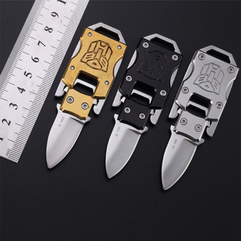 Mini Knife Transformers Knife Self-Defense Knife Multifunctional Folding Portable Knife Fighting Knife Self-Defense Supplies Outdoor Knife
