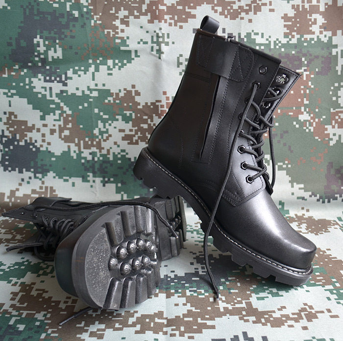 Bottes militaires en cuir - porter - Ref 1402020 Image 7