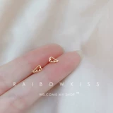 Маленькие базовые милые серьги, серебро 925 пробы, в корейском стиле