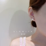 Серьги с цирконом из жемчуга, брендовый универсальный комплект, 3 пары, простой и элегантный дизайн, изысканный стиль