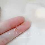 Маленькие базовые милые серьги, серебро 925 пробы, в корейском стиле