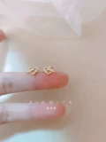 Серьги, небольшие маленькие изысканные клипсы, серебро 925 пробы, 2025 года, премиум класс, без проколов ушей