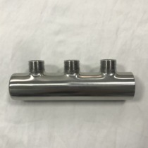 304 stainless steel water separator single double head heating splitter main pipe 6 branch pipe 4 points 3 ways can be customized