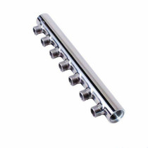 Professional customized stainless steel floor heating water separator water supply distributor main pipe 6 points Single Head 4 points 7 bits