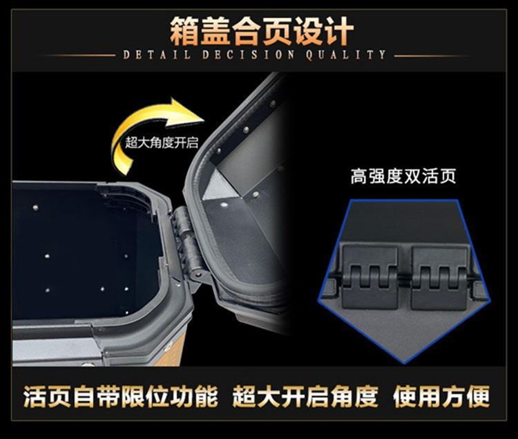 Lifan LF200-10L hộp bên KPT200 nhôm bên hộp hộp sửa đổi phát hành nhanh chóng ba hộp thân cây không thấm nước - Xe gắn máy phía sau hộp thùng đựng đồ gắn đuôi xe máy