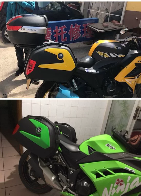 Hộp phụ xe máy mới Kawasaki nhỏ ninja 250 hộp phụ Yongyuan bão YY350-9A