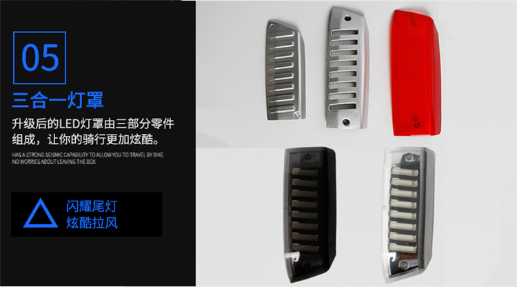 Wuyang Honda CB190R Storm Eye Motorcycle Side Box CB190X Mammoth Side Box Tái trang bị Hộp treo - Xe gắn máy phía sau hộp thùng sau xe máy có tựa lưng