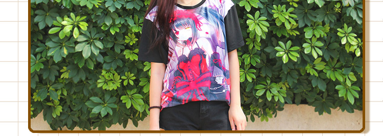 Áo phông Anime A.l nước sốt tình yêu AI 绊 tình yêu nước sốt 1/7 nhân tạo chậm phát triển trí tuệ nhân tạo ảo thứ cấp xung quanh áo thun nam tay áo ngắn - Carton / Hoạt hình liên quan miếng dán sticker