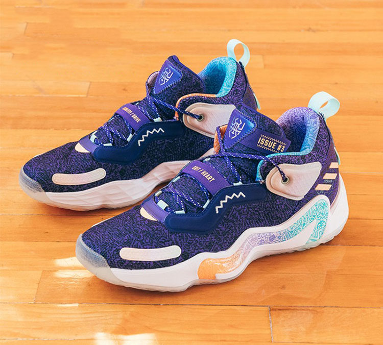 Adidas D.O.N. Issue #3 é¿è¿ªè¾¾æ¯ç±³åå°3ä»£ç·å­å®æç¯®çéGV7259-æ·å®ç½