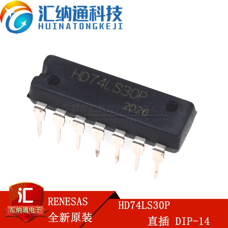 Original HD74LS30P Direct Plug DIP-14 Single 8 Input and Non-Door Logic Chip