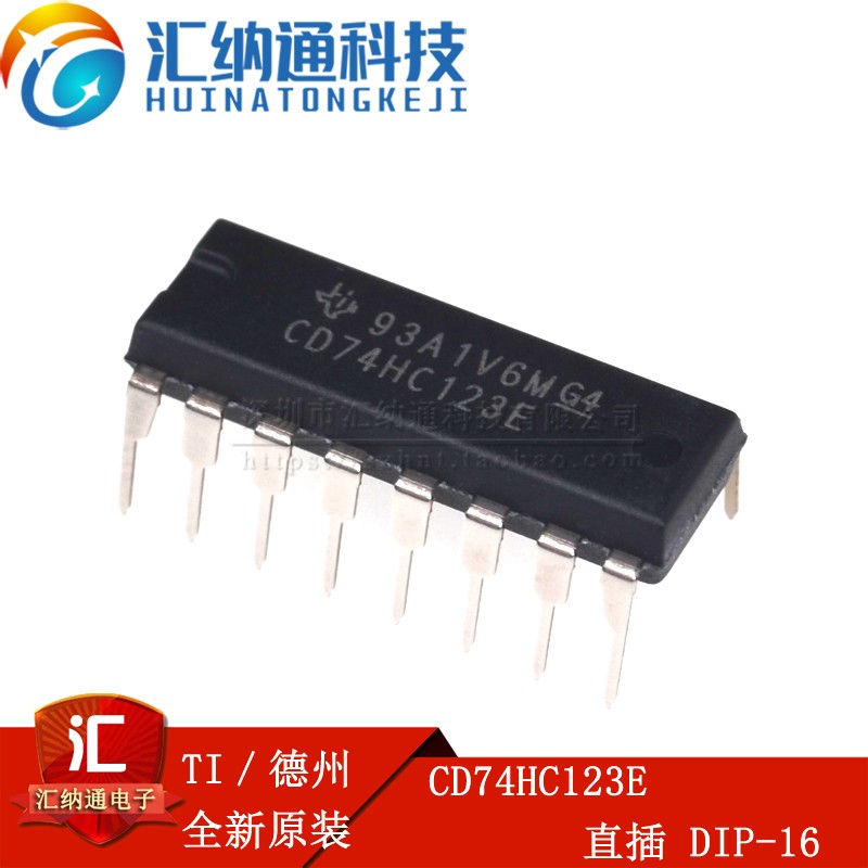 Original CD74HC123E Direct Plug DIP-16 Monostate Multi-Resonance Logic IC