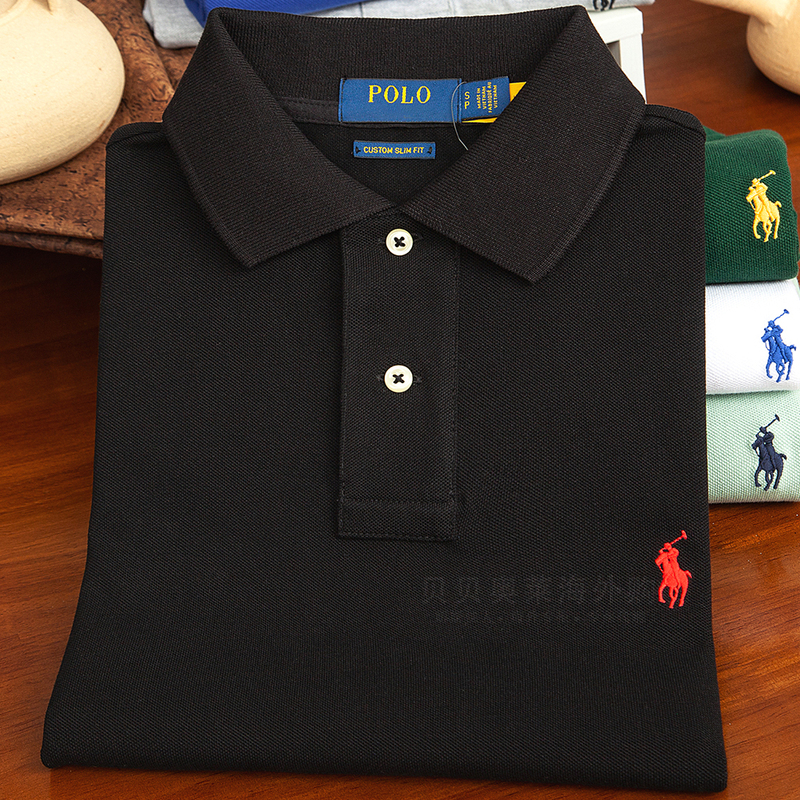 American Ralph Paul Men's Short-Sleeved T-Shirt 2026 New Pure Cotton Casual Embroidered Lapel Polo Shirt Summer Top American Ralph Paul Men's Short-Sleeved T-Shirt 2026 New Pure Cotton Casual Embroidered Lapel Polo Shirt Summer Top