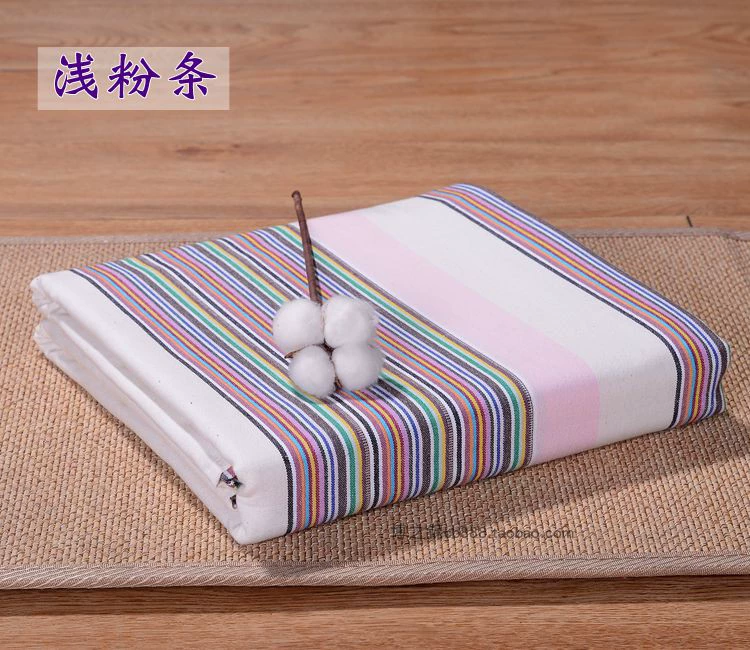 100% cotton cũ vải thô tấm đơn mảnh dày mã hóa đôi 1,8m giường 250 * 250 ưu đãi đặc biệt ga giường thun lạnh hàn quốc