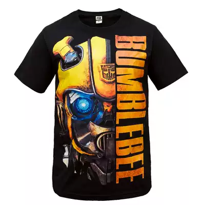 Transformers Bumblebee T-shirt Bumblebee clothes short sleeve black