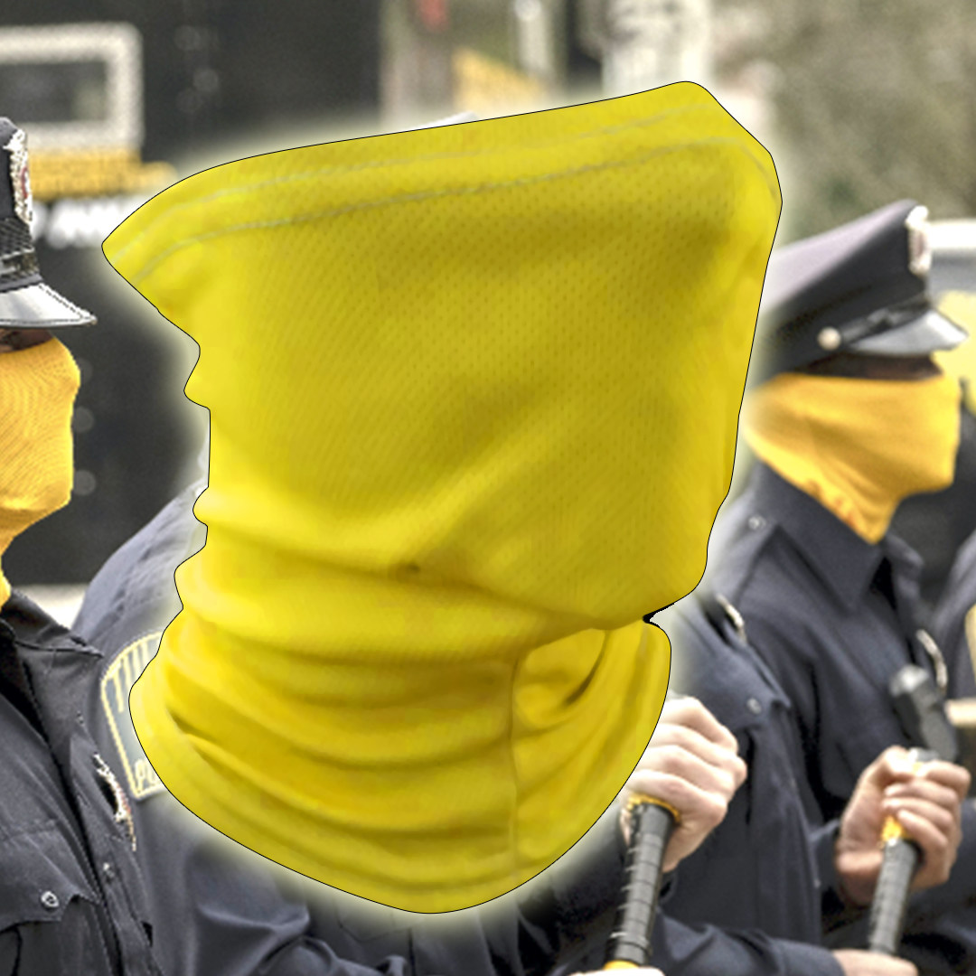 Beauty Play Goalkeeper Rosia Face Mask Half Face Yellow Mask Cosplay Used