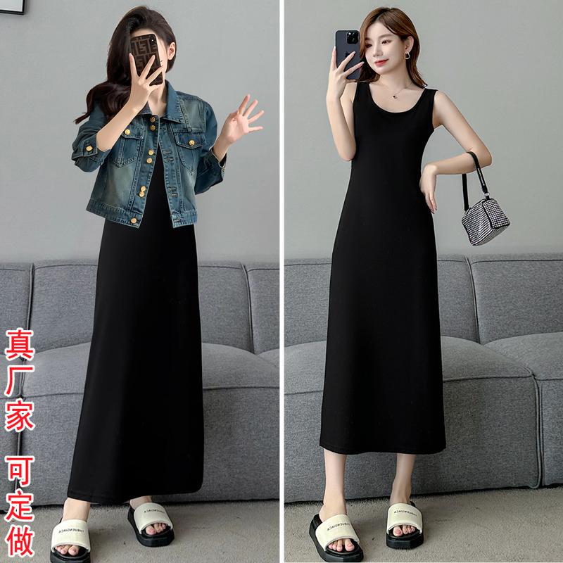 2026 New Sleeveless Long Dress with a High-End Feel, Camisole Dress That Is Slimming and Figure-Flattering, Waist-Cinching Dress for Tall Women 175cm Tall