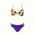 2019 mới AliExpress hoa bikini dây đeo màu rắn gói cứng áo tắm nữ ren áo tắm châu Âu đồ bơi nữ đẹp kín đáo Bikinis