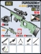 [Стандарт+шлем] Увеличьте количество армии AWM Army Green (ручное+электрическое) Верхнее и вверх и вверх-112 см.