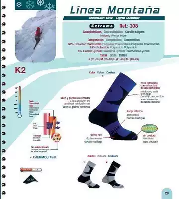 Spain imported MUND mountaineering extreme crossing THERMOLITE socks thicken warm-28 degrees