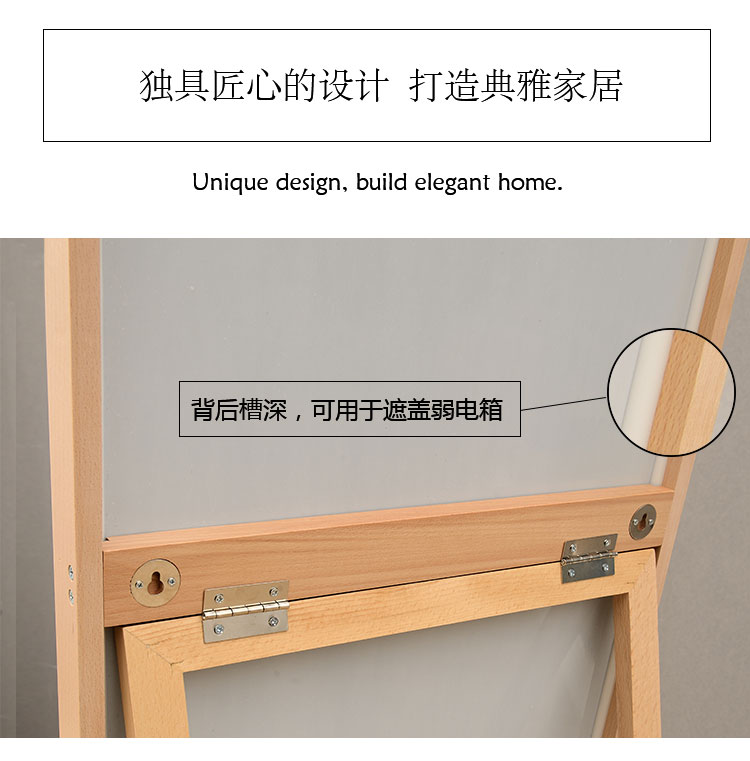 Gương gỗ rắn Gương tường IKEA Gương toàn thân sàn gương Elm lắp gương Gương gỗ rắn - Gương gương treo tường