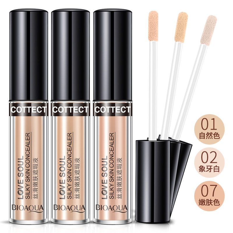 Concealer liquid lating waterproof silk sliding tender skin flawless natural flawless