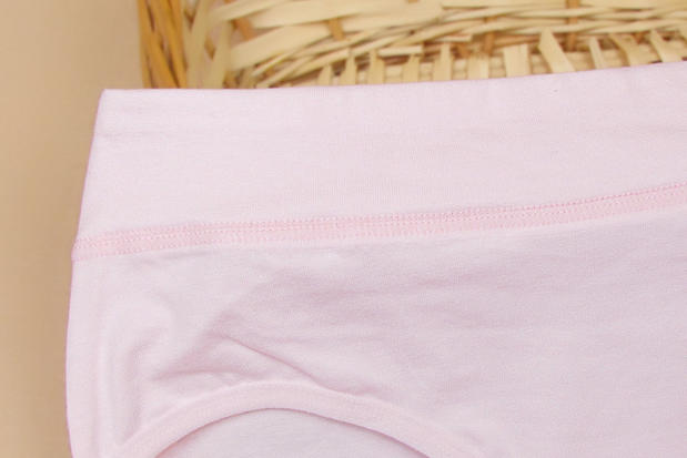 Quần lót màu eo cô gái dễ thương phim hoạt hình cotton sinh viên tóm tắt phụ nữ tuần quần túi hông kích thước lớn chất béo mm - Giữa eo quần xì con voi
