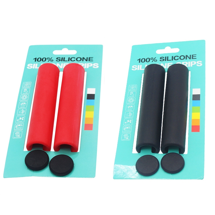 Tinh khiết núi silicone xe đạp tay cầm silicone bộ chống trượt xe biến tốc độ xe đạp đường bay chết phụ kiện xe đạp