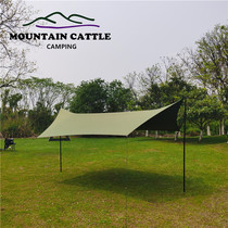 Mountain Battle Mountain Cattle 4*3 butterfly shadow black glue hexagonal swallowtail shade waterproof outdoor canopy