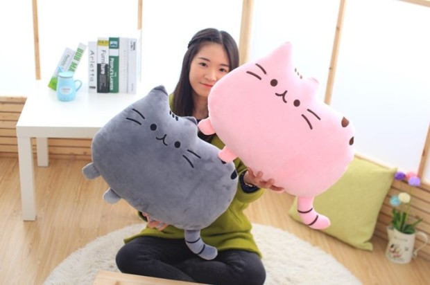 Meng là chất béo sao mèo meow người gối đệm sáng tạo biscuit mèo sang trọng món quà đồ chơi búp bê sinh nhật để gửi cô gái - Trở lại đệm / Bolsters Chăn văn phòng Canifa