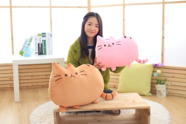 Meng là chất béo sao mèo meow người gối đệm sáng tạo biscuit mèo sang trọng món quà đồ chơi búp bê sinh nhật để gửi cô gái - Trở lại đệm / Bolsters Chăn văn phòng Canifa