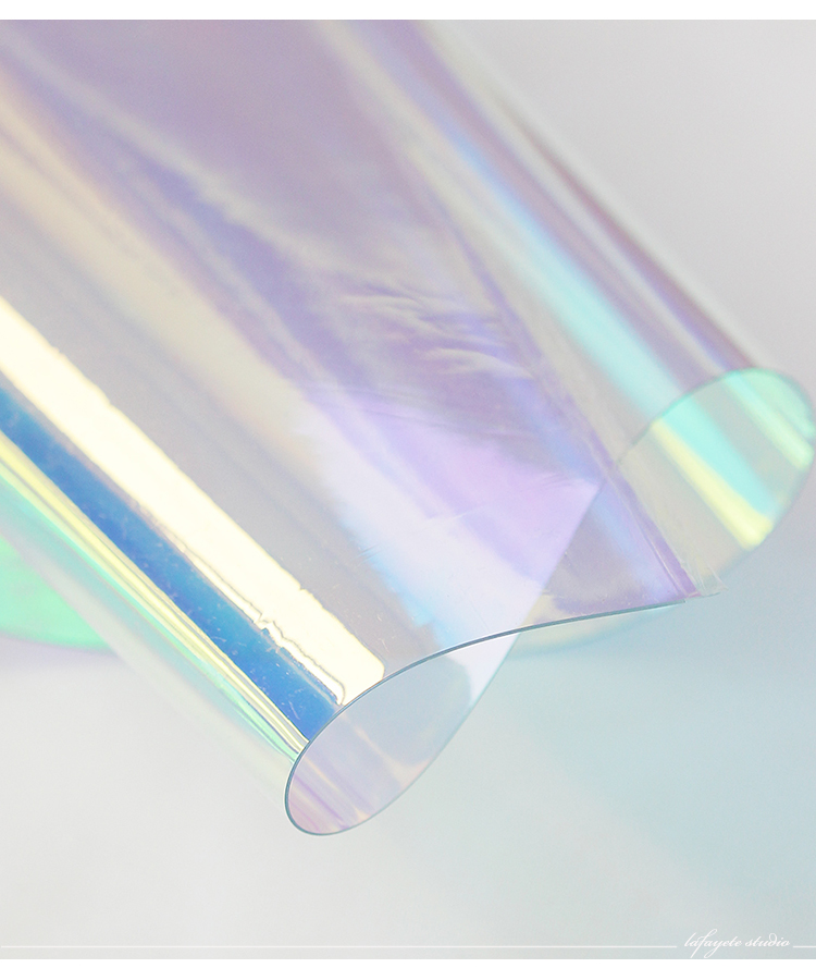 Sản phẩm mới Vải Gradient laser PVC Công nghệ chống nước và chống gió Hướng dẫn sử dụng giày đi mưa vải cotton mịn