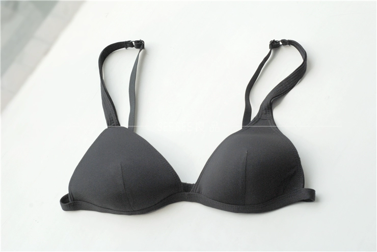 Bộ bikini đồ lót nữ mỏng áo ngực mềm cup không có vòng thép sâu V sexy 70AB75AB80 tam giác chống ánh sáng