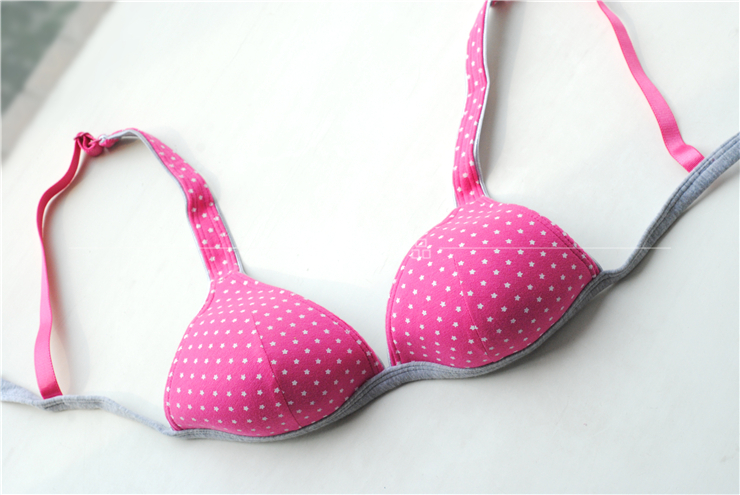 Bộ bikini đồ lót nữ mỏng áo ngực mềm cup không có vòng thép sâu V sexy 70AB75AB80 tam giác chống ánh sáng