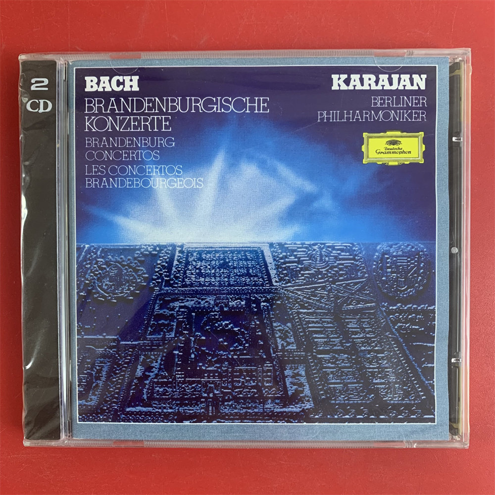 Bach Brandenburg Concerto Karajan directs the Berliner Philharmoniker 2CD Deversion entirely new-Taobao