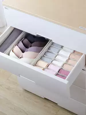 Frostshan foldable underwear storage box fabric household sorting box Oxford cloth socks underwear bra storage box