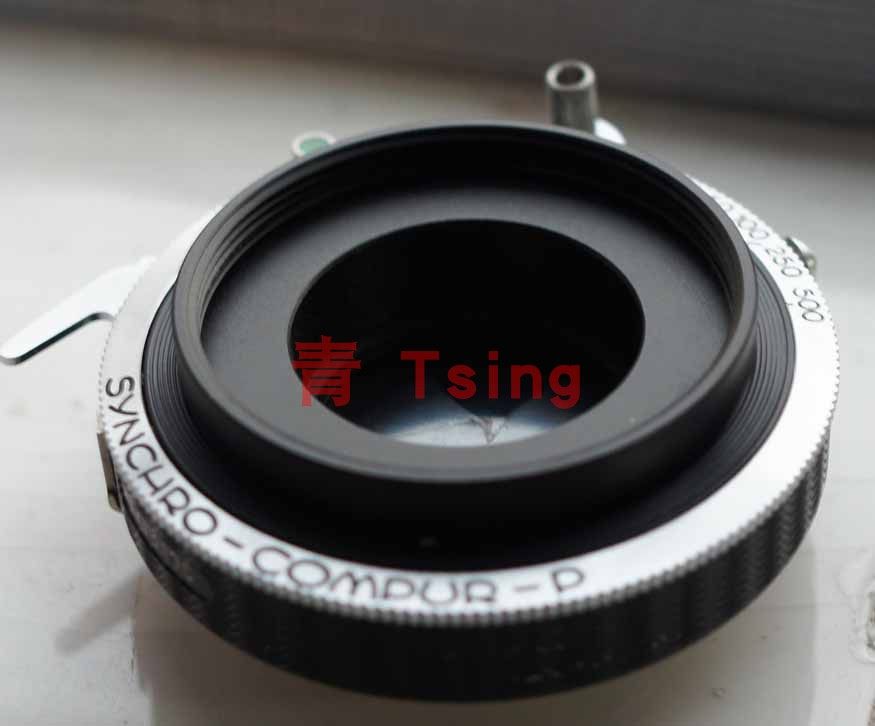 Adapter ring M42-M29 5 m42 lens with shutter No. 0 aluminum alloy matte black hardening