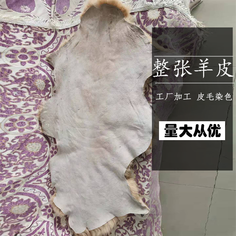 Factory direct sales of whole sheepskin can be dyed beach sheepskin pure wool blanket fur integrated cushion bedside wool pad whole