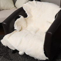 Australian pure wool sofa mat Living room wool carpet Bedroom bedside blanket Whole sheepskin fur one-piece bay window mat