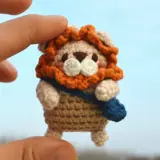 Кролик, брелок, подвеска, набор материалов ручной работы, барсетка, плетеный крючок для вязания, мультяшная кукла, DIY