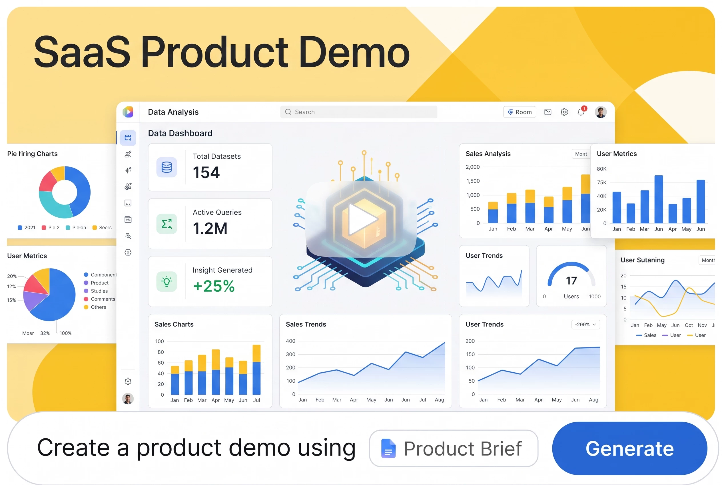 Product and software demo scenario visual