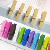 DIY красочный деревянный зажим, деревянный маленький зажим, зажим для меню отеля, зажим для заметок, пеньковая веревка, фото зажим, материалы для детского сада