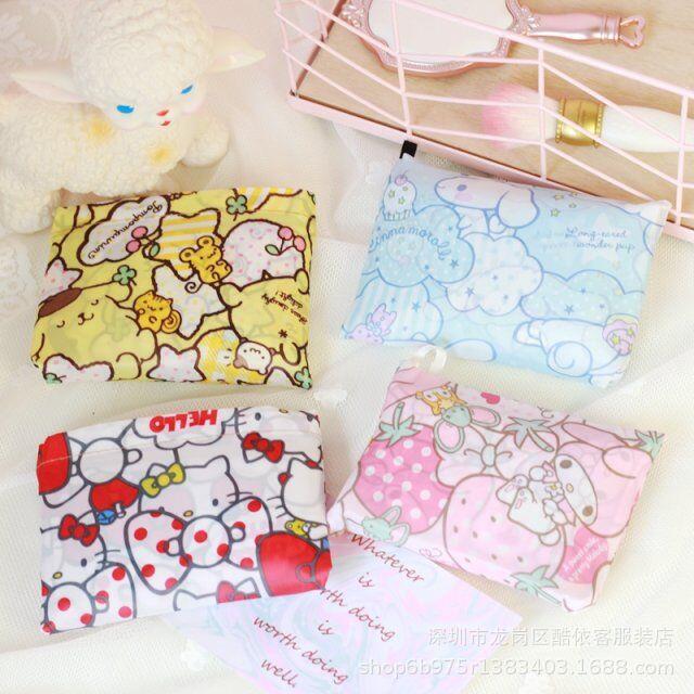 New Cartoon Beaker Duck Shopping Bag Sesame Street Two-In-One Polyester Eco-Friendly Bag Foldable Storage Shopping Bag